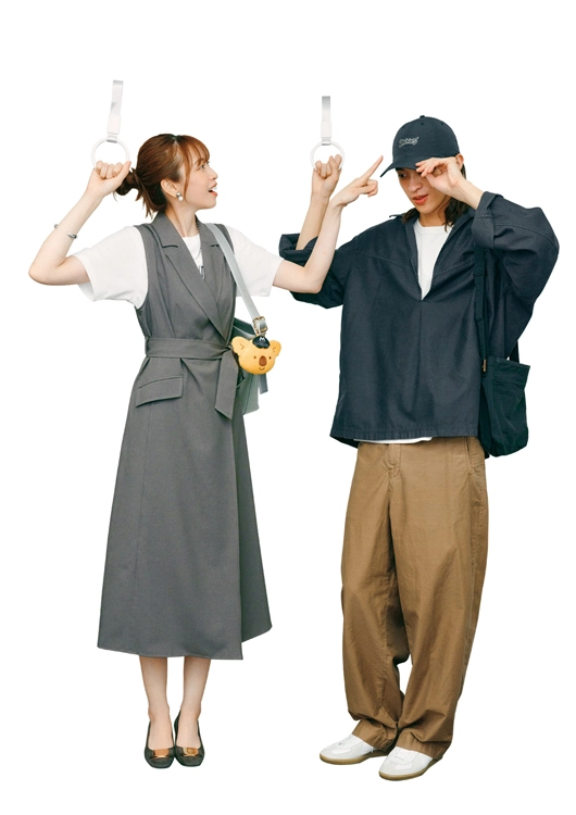 この秋重宝するマルチウェイワンピ休日コーデ