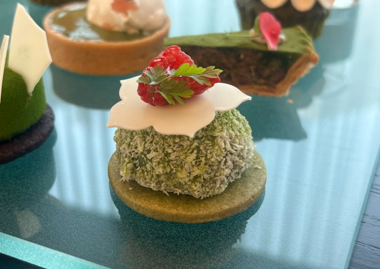 抹茶とココナッツのケーキ