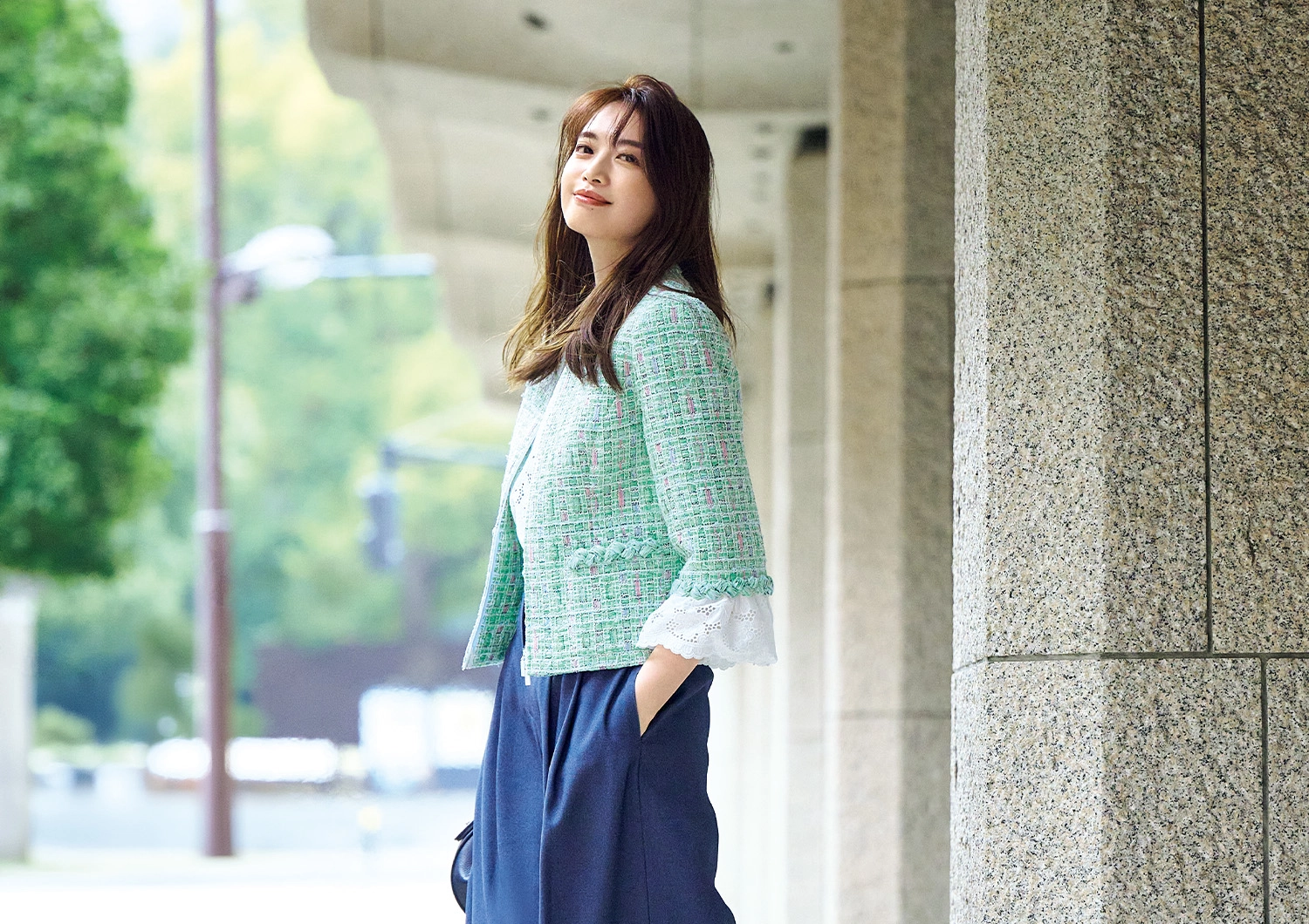 夏から秋まで着回せて投資価値アリ！シャレ見え「セットアップ・ツイードジャケット」を手に入れて♡