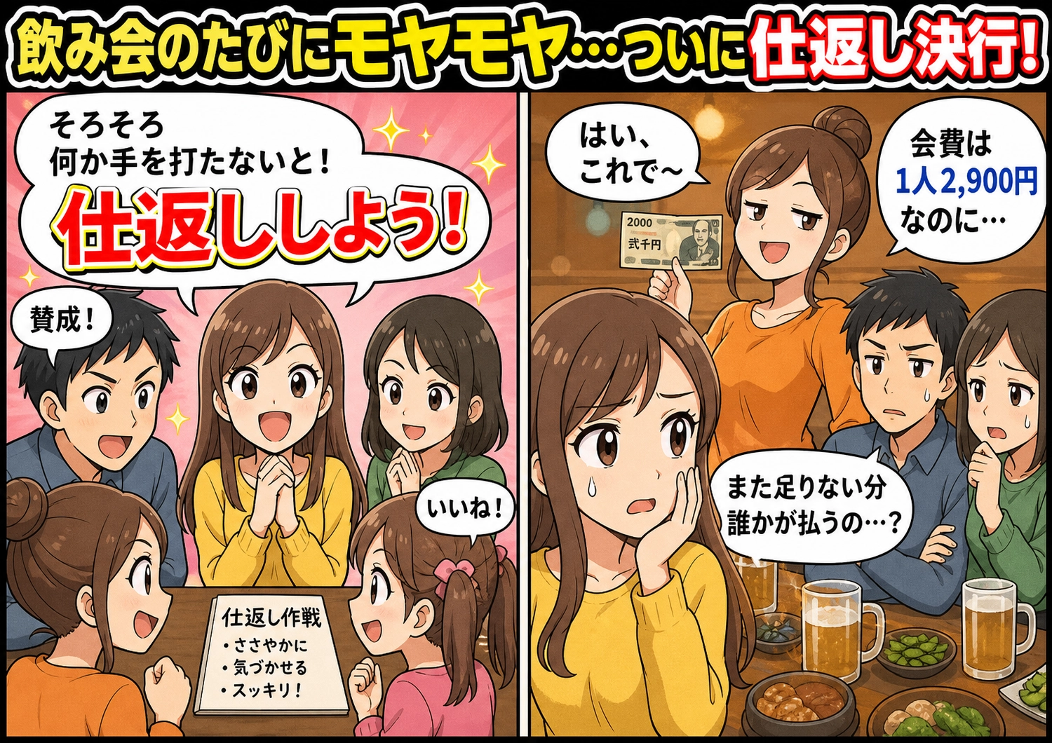 まさかの展開に絶句!飲み会で小銭を払わない同僚に仕掛けた罠、その衝撃の結末とは?のメイン画像