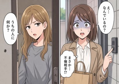「うちの人に何かご用ですか？」「忙しい」と3か月も帰らない単身赴任中の夫！義母の届け物を持って連絡なしで訪ねると、インターホンに出たのは知らない女性→問い詰めると2人の言い訳が食い違い・・・