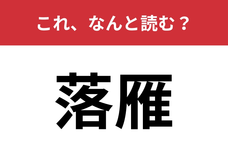 【落雁】はなんと読む？意外にもお菓子の名前です！のメイン画像
