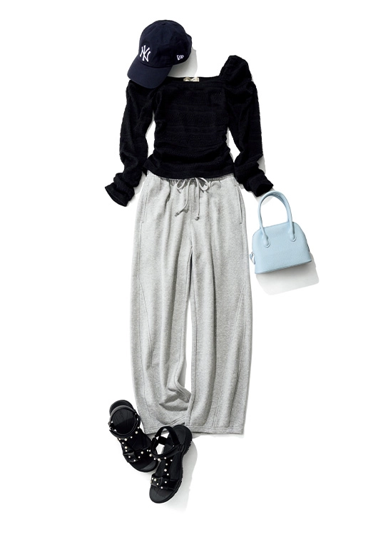 キャップ×スウェット