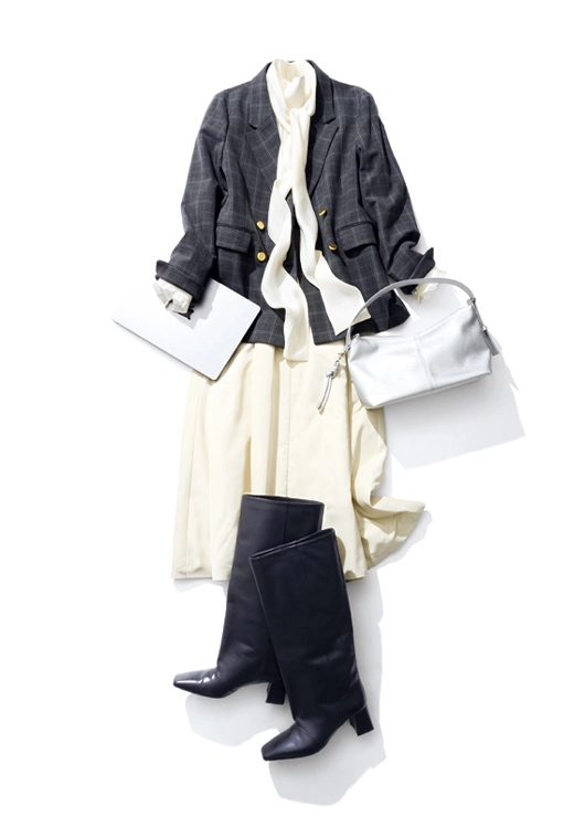 【毎日コーデ】他部署との会議はキリッと辛口モードで