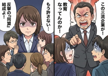 「社内教育ちゃんとしてんのかよ！」取引先の担当者はレベルMAXのパワハラ男！理不尽な暴言に耐えかねた私たちは反撃を決意→想像できない展開でやり過ぎなくらいの結末に！？