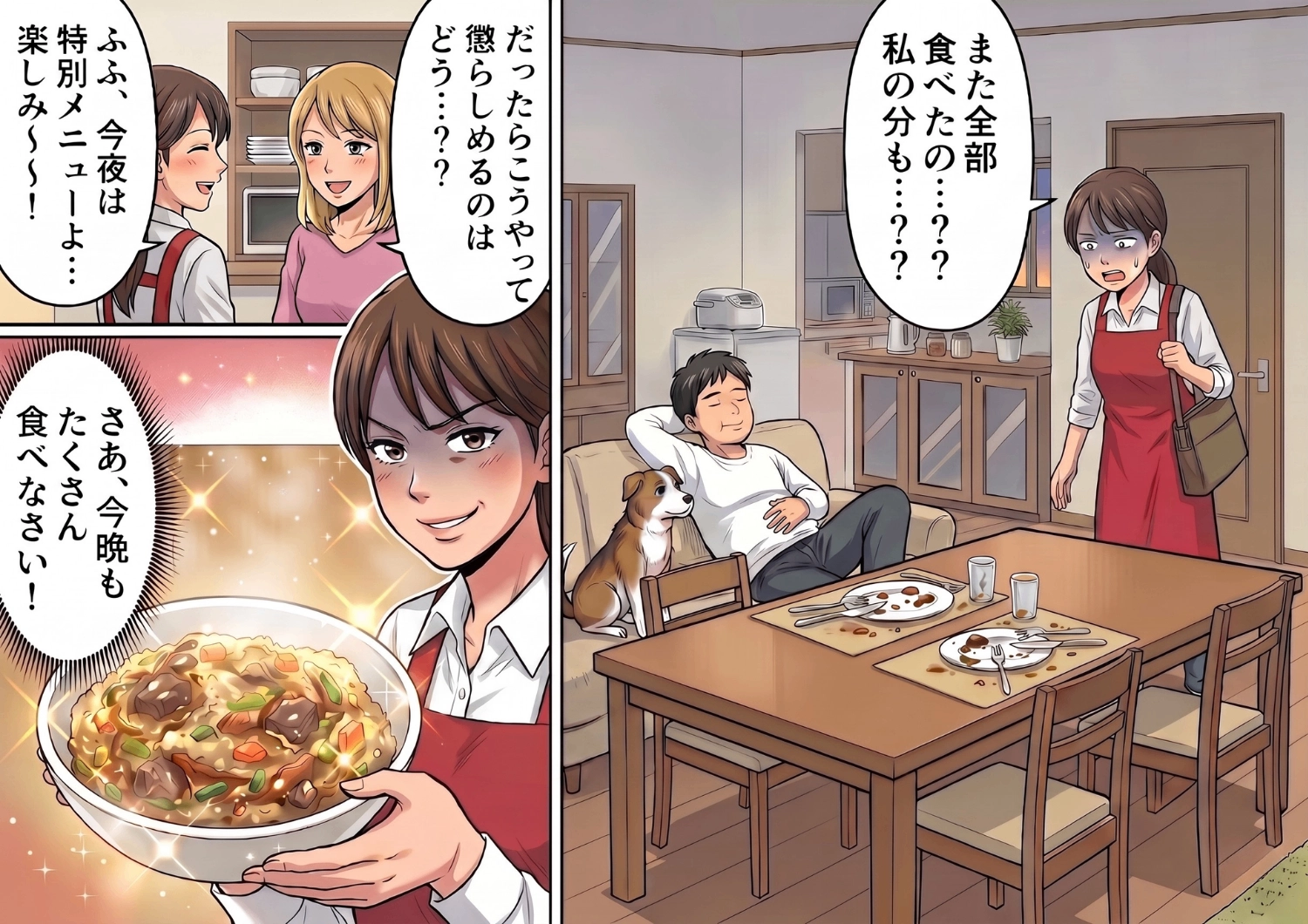 「食べたいなら早く食え」と妻の分まで奪う食い尽くし夫。何度注意しても聞かない身勝手な夫に、テーブルの“ある料理”で復讐した驚きの結末とは・・・？のメイン画像