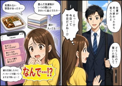 見慣れない惣菜が続々と・・・不法侵入の真相は？心温まる夫の行動に感動！