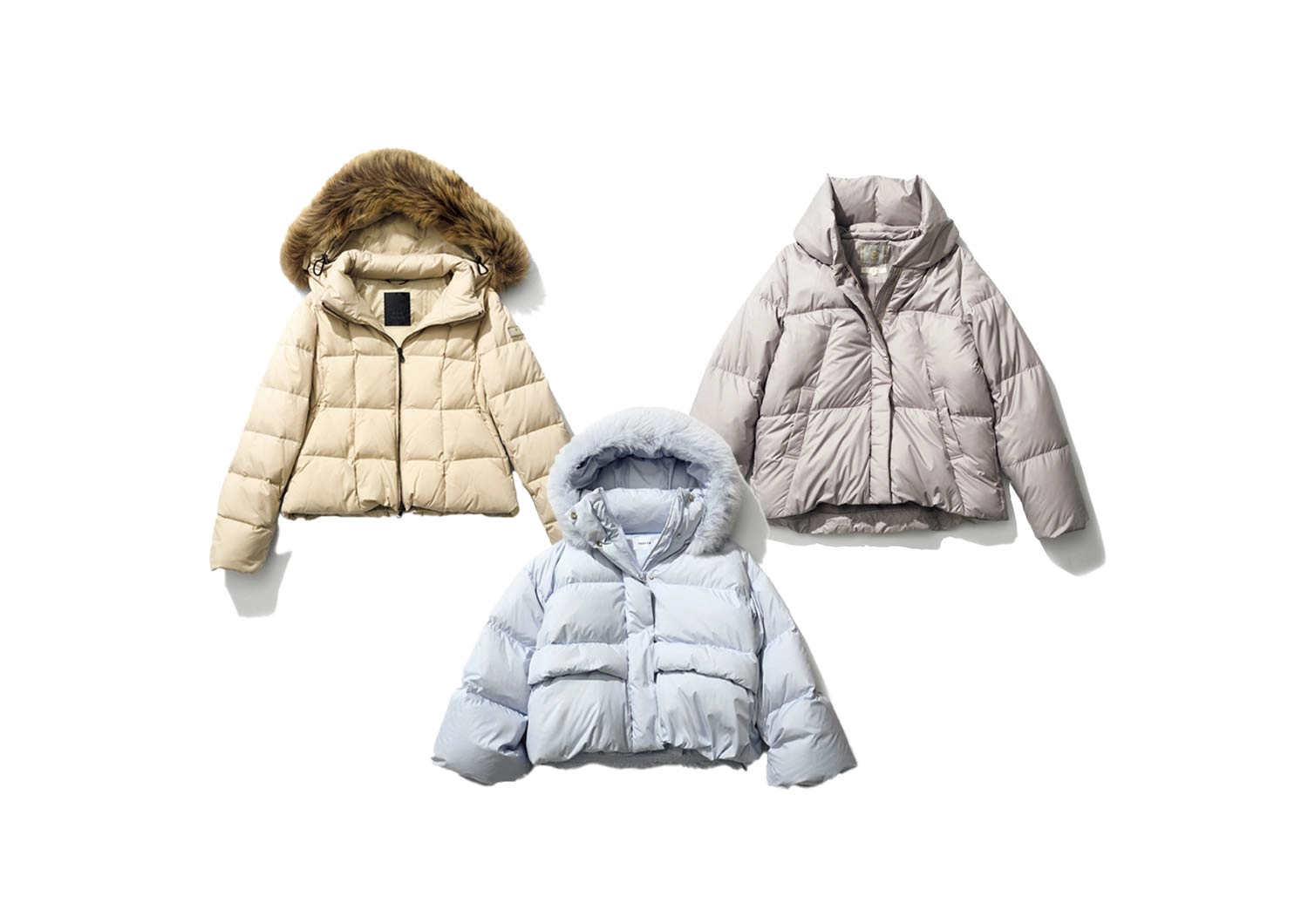 極寒な日もおしゃれを楽しみたい♡大人可愛い「淡色ショート丈ダウン」