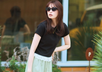 カジュアル苦手さんもTRYしやすい！デコラな「甘盛りデザインTシャツ」で着映え♡