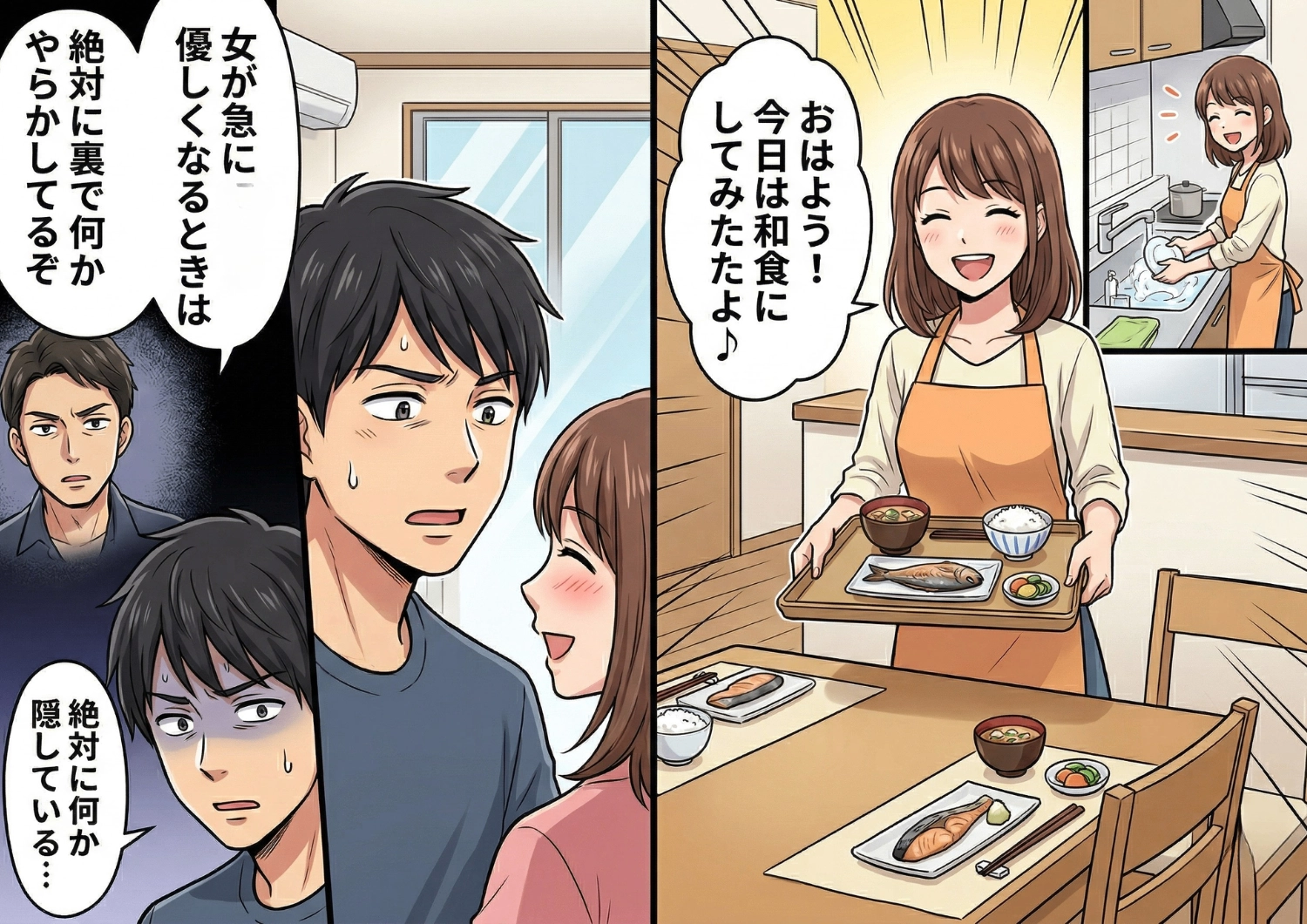 「手が荒れるから」と家事を拒否していた彼女が突然ベタ甘に!?同棲2年目で起きた〝異変〟の理由・・・のメイン画像