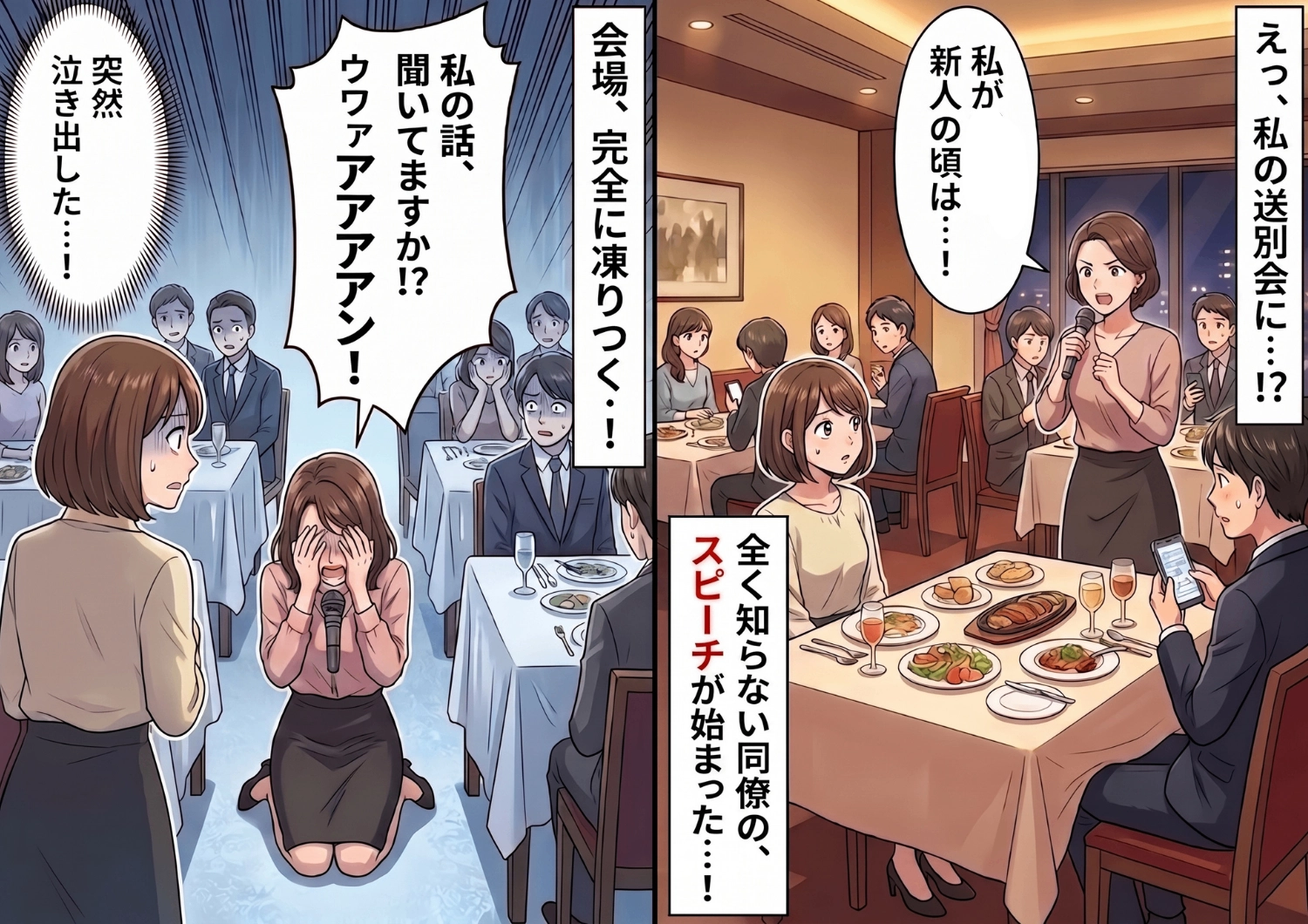 退職の送別会で、ほとんど話したことがない同僚がなぜか乱入して大号泣！？空気が凍りついた宴会の裏に隠された、誰も予想できなかった衝撃の結末とは・・・のメイン画像