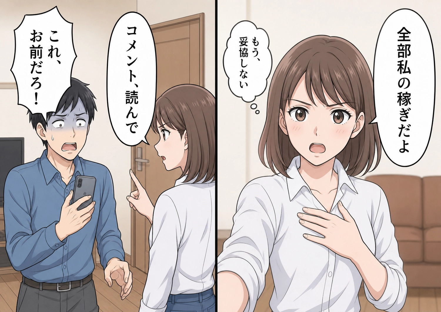 後編／「在宅なんてニートと同じだろ」生活費を1円も入れず家事も育児もしないモラハラ夫！出張で2日間留守で驚くほど快適→夫の世話が1番の負担だと気づいた私は・・・のメイン画像