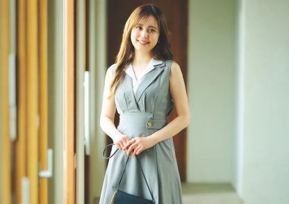 パパッと着映える夏の時短コーデ2選｜暑い日は1枚で決まるレイヤード風ワンピ一択！