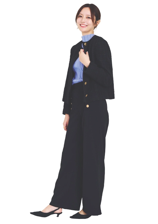 藤原美歩さんの通勤コーデ