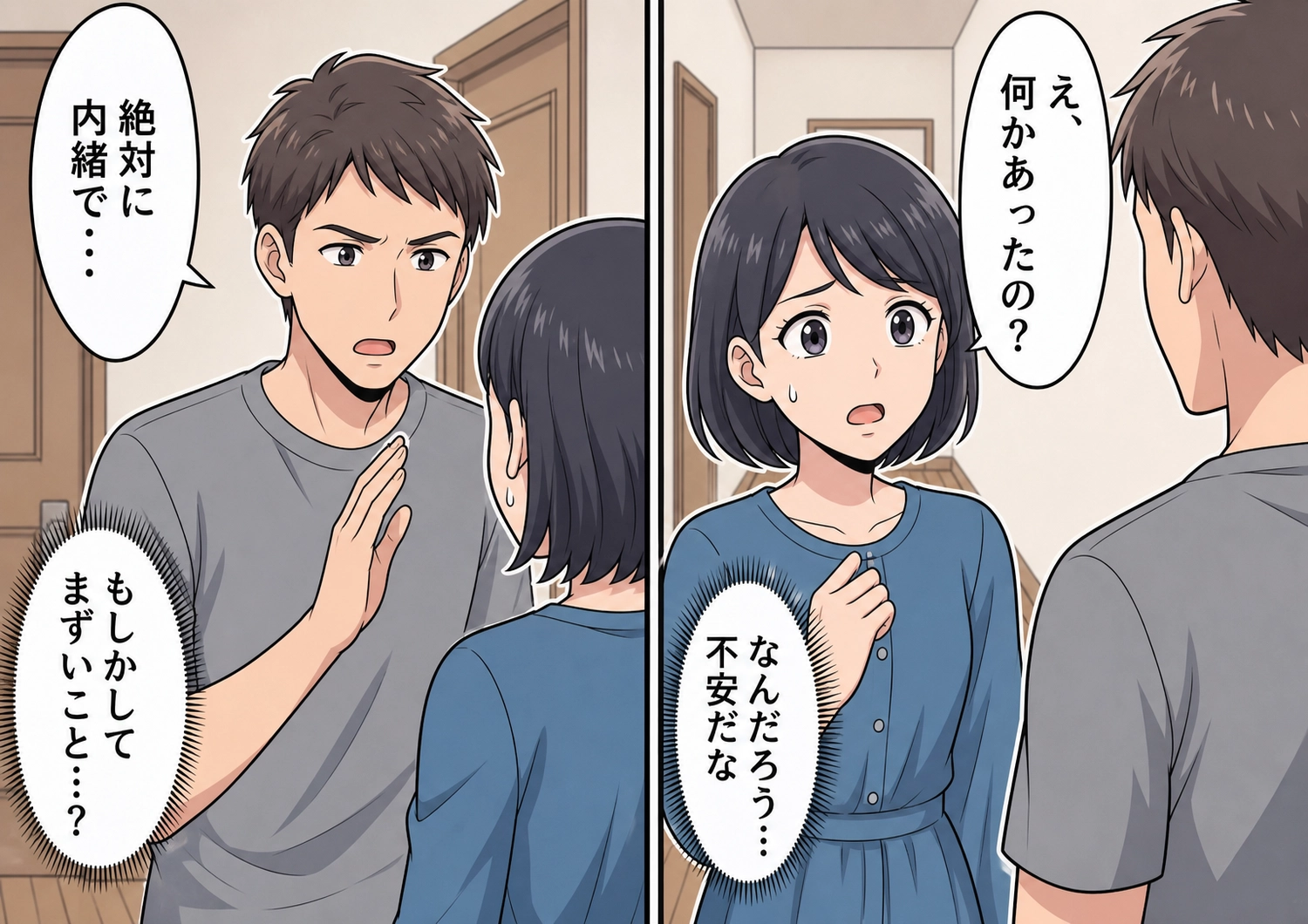 「妻には絶対に内緒にしてください」最近帰りが遅く、理由を聞いてもごまかす義弟!妹が不安がる中、実家で私だけを廊下に呼び出してきて→打ち明けられた相談とは・・・のメイン画像