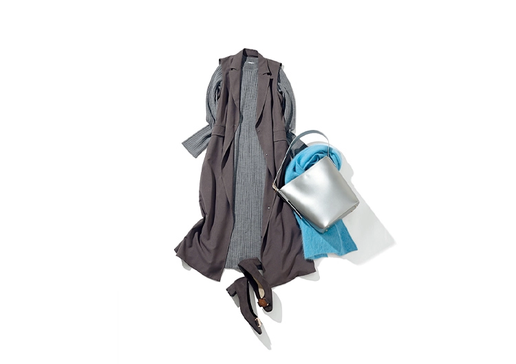 GUのプチプラワンピが活躍！縦ラインを強調した華奢見え通勤コーデ【毎日コーデ】