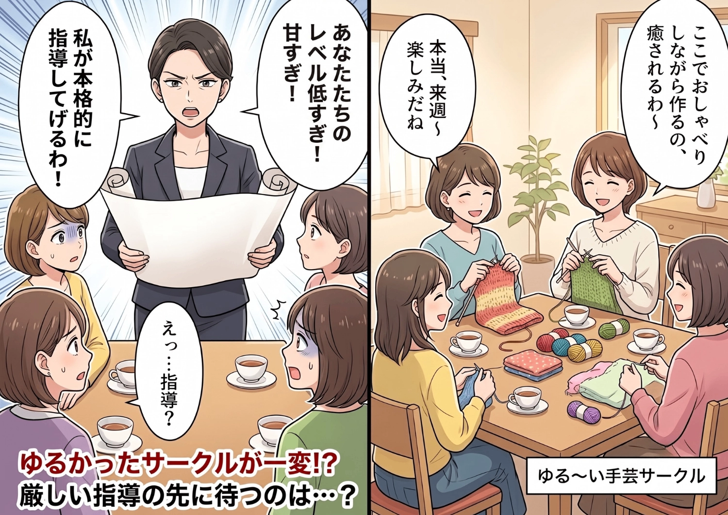 趣味のサークルに突然現れた「自称・手芸のプロ」!マウント連発で勝手なルールを押し付ける彼女に我慢の限界・・・波乱のコンクール出展の行方とは!?のメイン画像