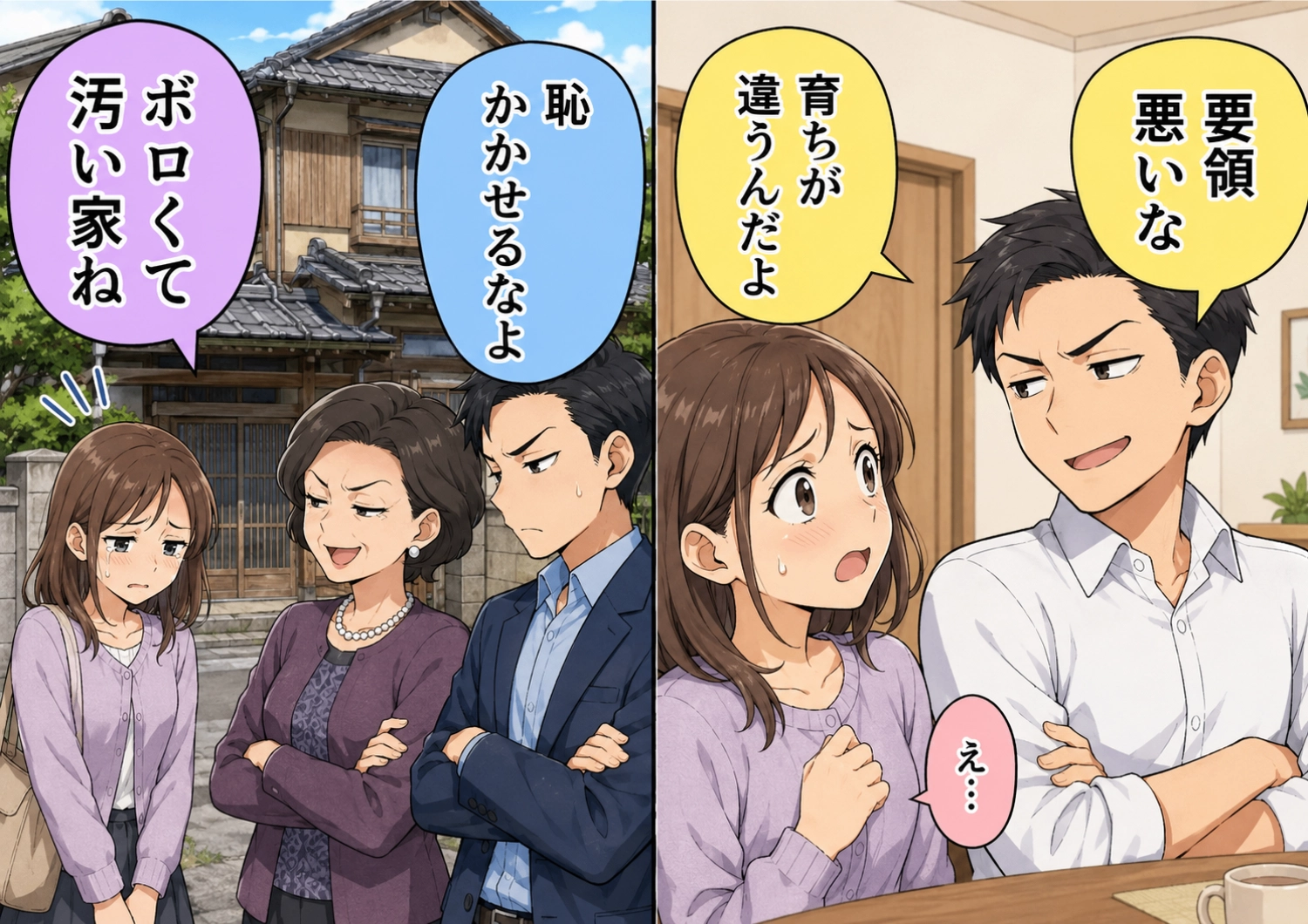 「お前の実家はボロくて貧乏だろ」と見下すモラハラ夫と義家族。離婚を決意した直後、夫が知ったまさかの事実のメイン画像