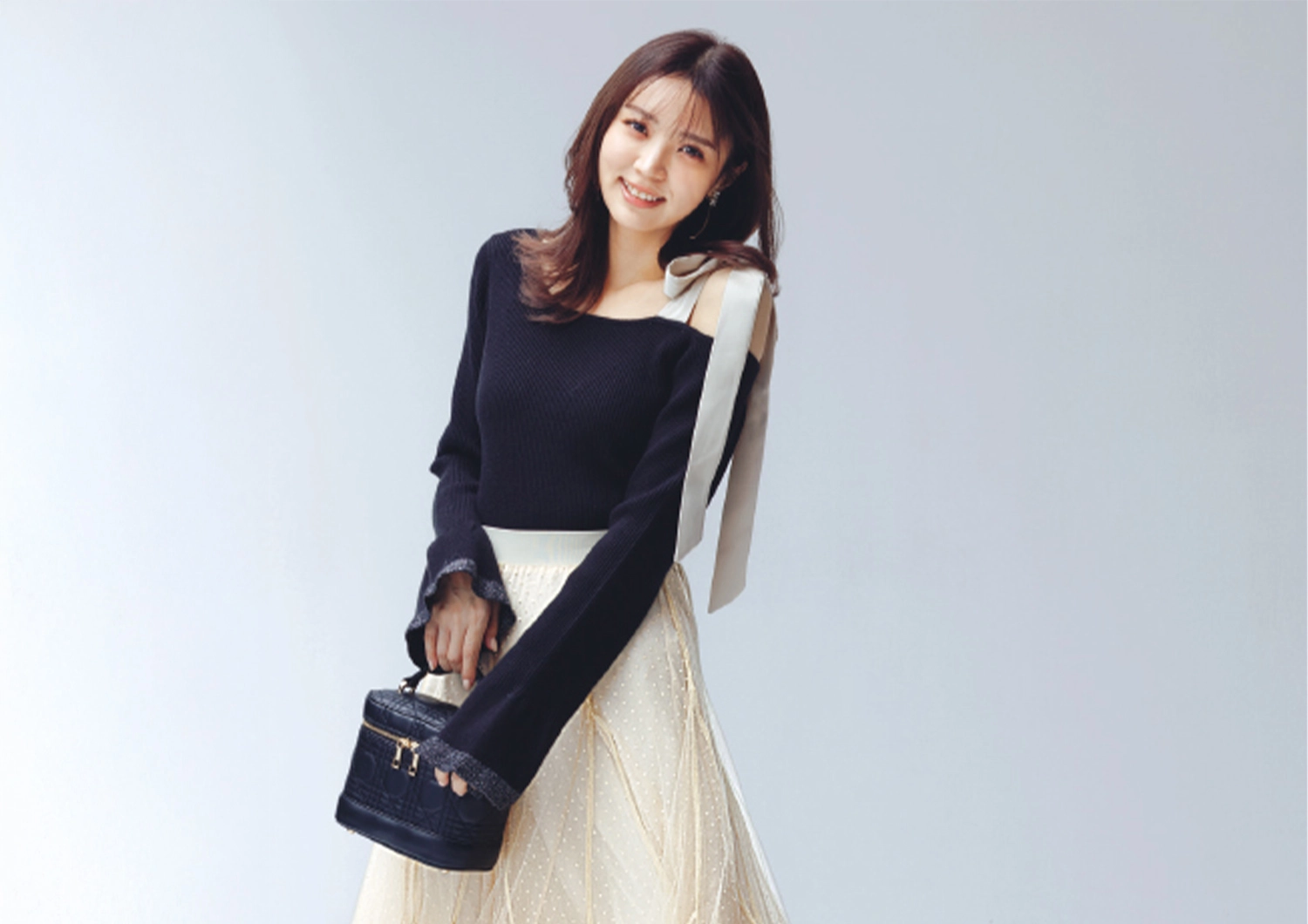 リボンとチュールで華やぐ♡大人のバレエコア休日コーデ【毎日コーデ】