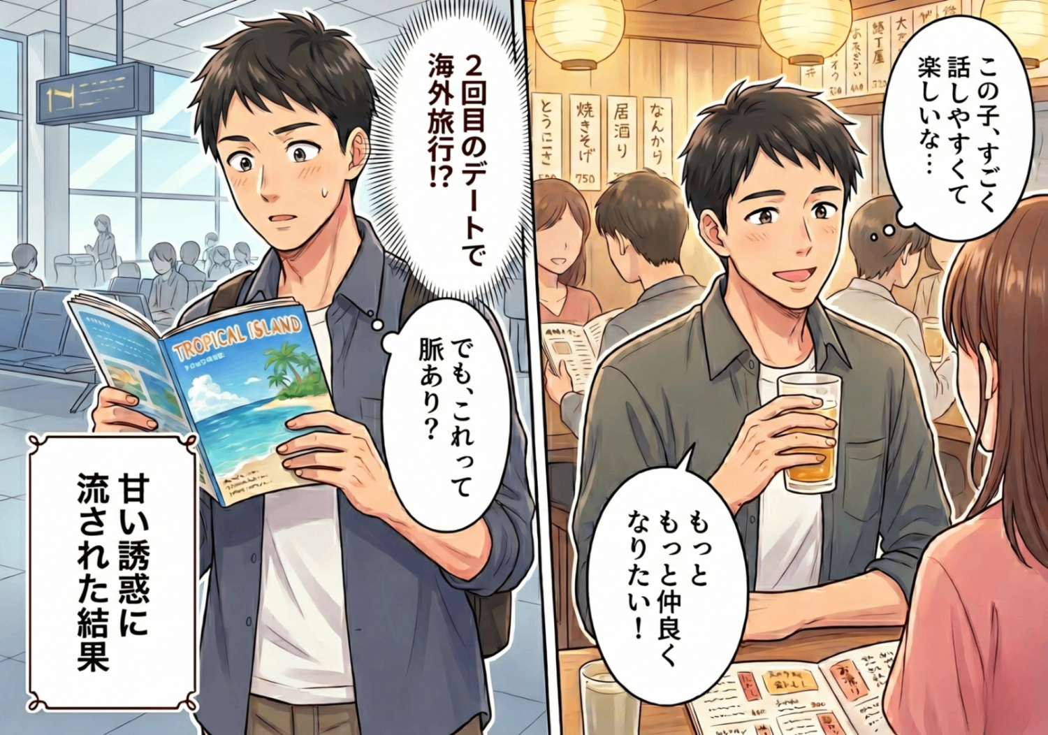 居酒屋でナンパした女性とまさかの海外旅行へ！都合のいい関係から真剣交際に発展するはずが、異国の地で待ち受けていた信じられないドンデン返しとは！？のメイン画像