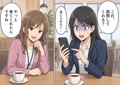 「私の夫と不倫しているのはあなたですよね？」匿名のメールで届いた夫と見知らぬ女性のツーショット写真！写真に写った社員証から相手の女性を突き止め、直接会いに行くと・・・