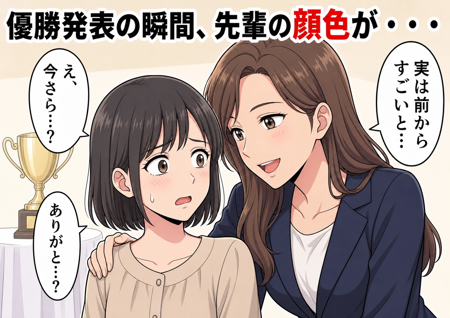 後編／「その服、安物でしょ？」毎日私のプチプラを見下してきた先輩・・・職場のファッション企画で優勝が発表された瞬間、先輩が取った驚きの行動とはのメイン画像