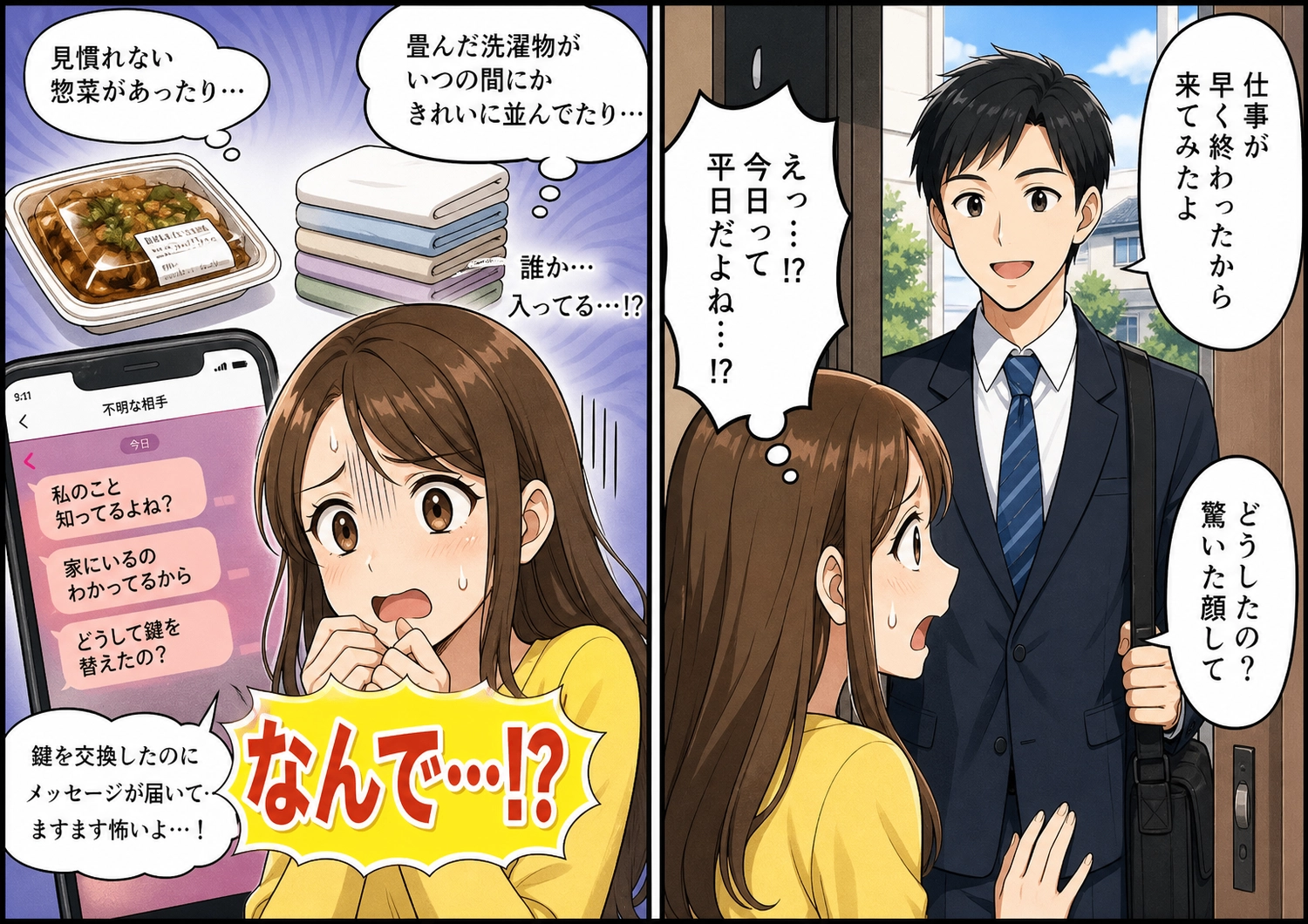 見慣れない惣菜が続々と・・・不法侵入の真相は?心温まる夫の行動に感動!のメイン画像