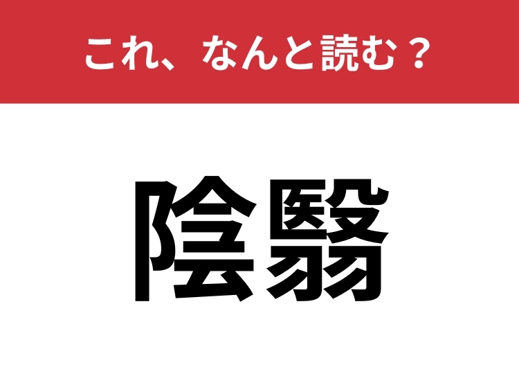 【陰翳】はなんと読む？誰もが絶対聞いたことのある言葉！のメイン画像