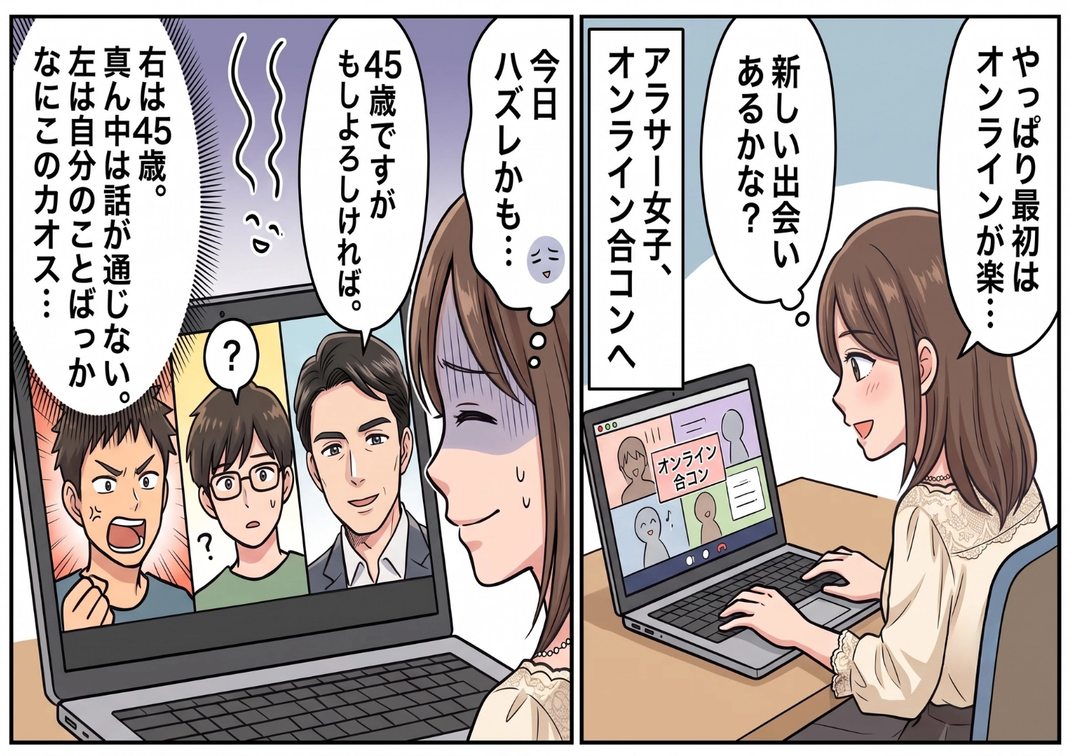 同世代男子はなぜかズレてる人ばかり!?アラサー女子が挑んだオンライン合コンで起きた、予想外すぎる恋のハプニングとは・・・!のメイン画像