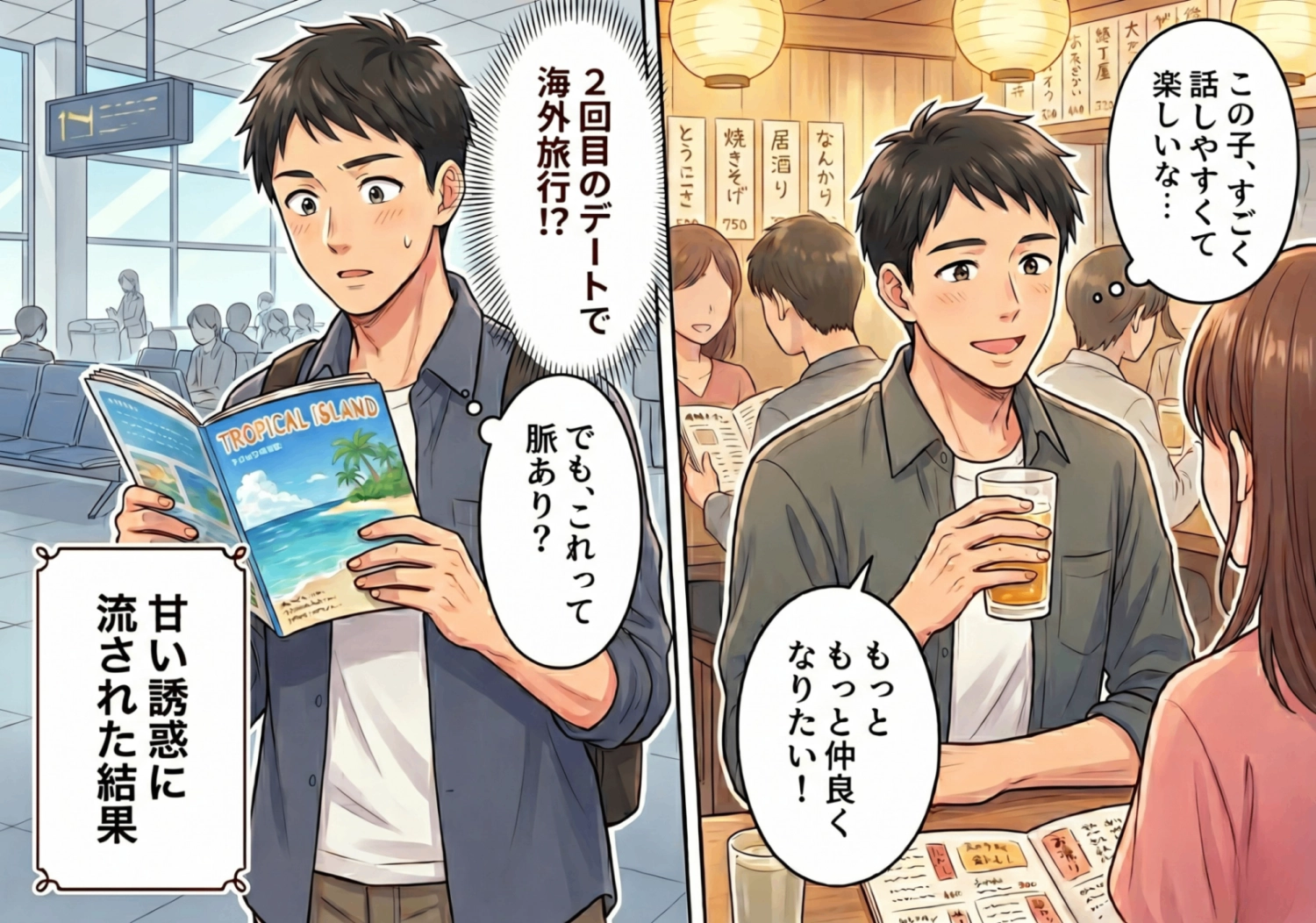 居酒屋でナンパした女性とまさかの海外旅行へ！都合のいい関係から真剣交際に発展するはずが、異国の地で待ち受けていた信じられないドンデン返しとは！？のメイン画像