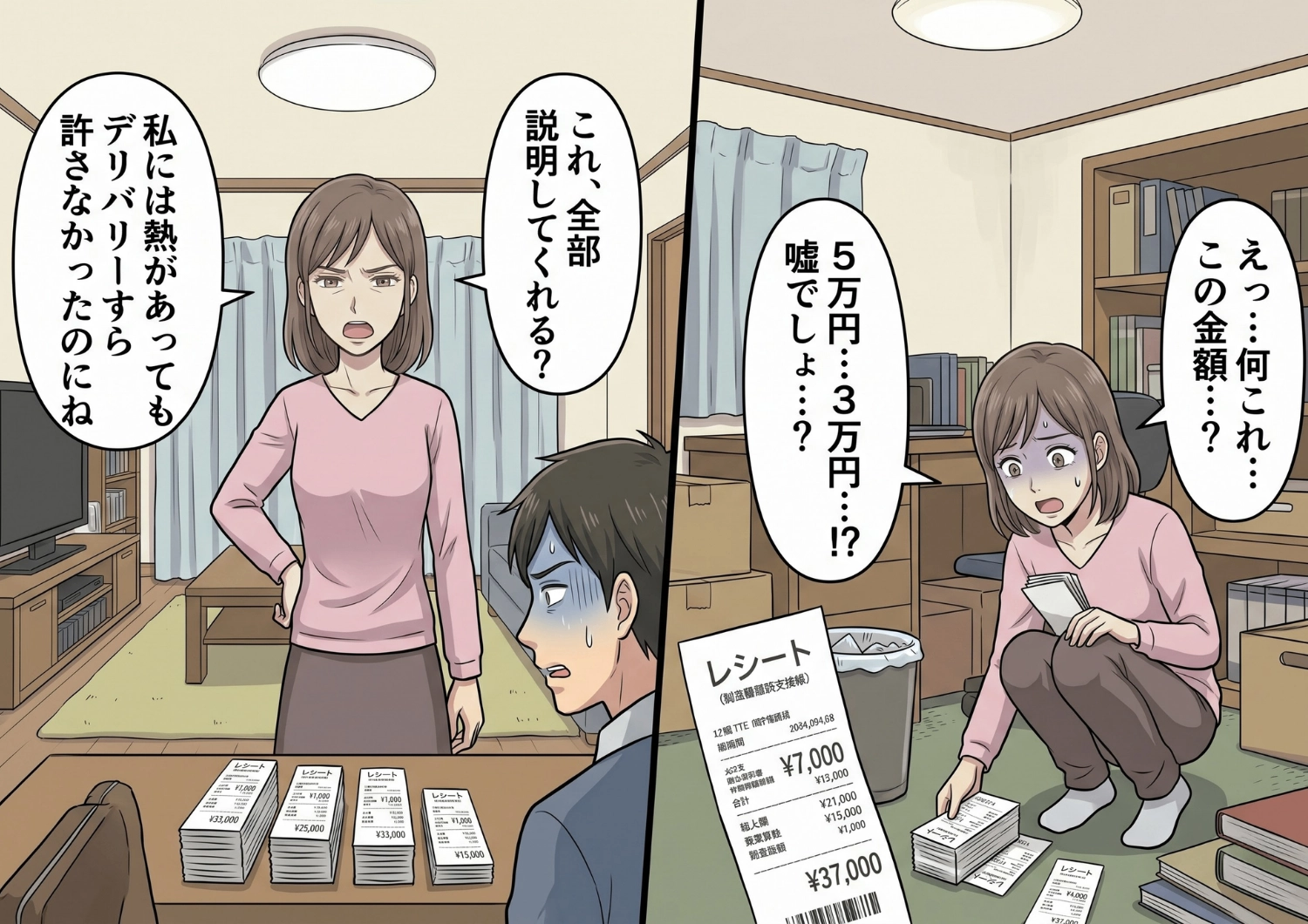 後編／「熱があるんだから甘えるな！」体調不良の妻に過度な節約を強いるモラハラ夫。しかし、夫の部屋で見つけた「ある証拠」が二人の立場を完全に逆転させることに・・・！のメイン画像