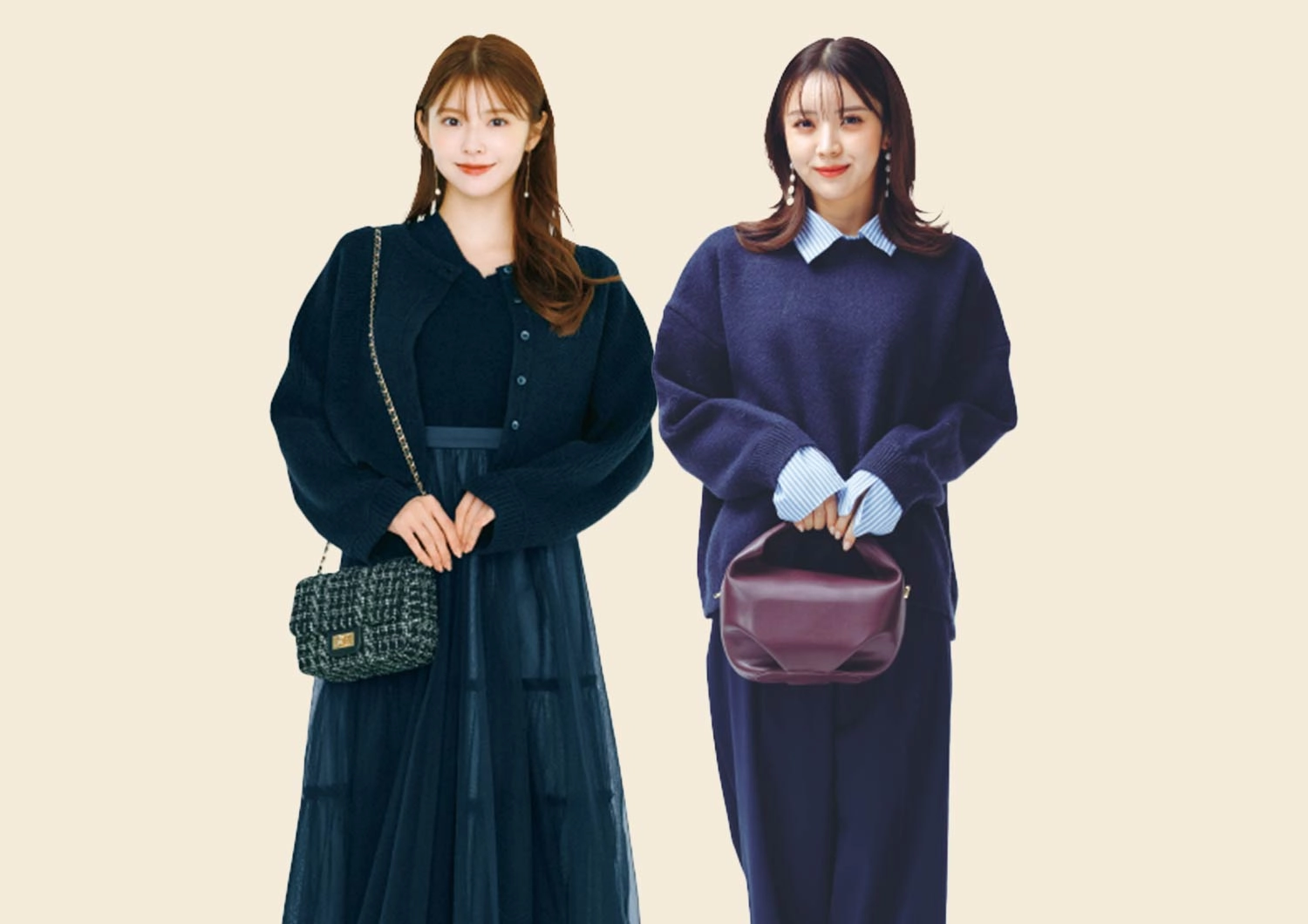 「動きやすさ」と「清潔感」を両取り！親戚の集まりの日に頼れるネイビーコーデのメイン画像