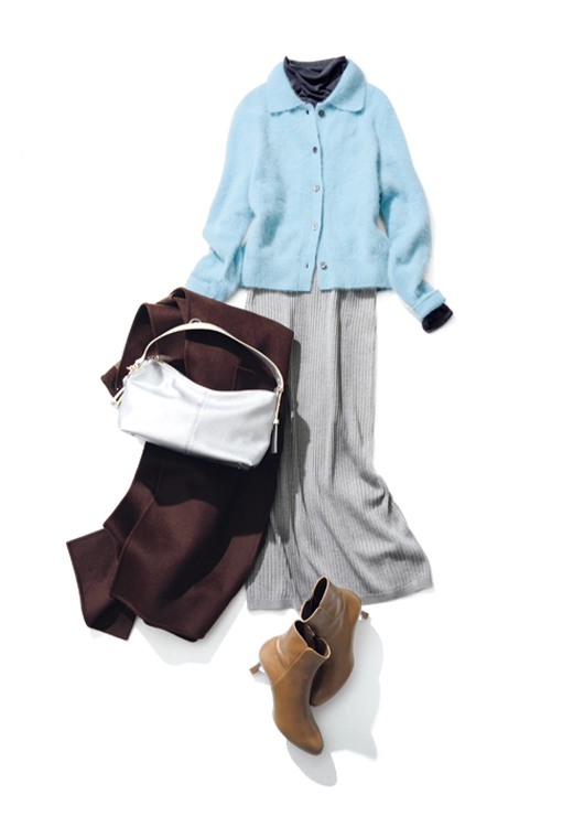 【毎日コーデ】体温調節のしやすいレイヤードで日帰り温泉へ