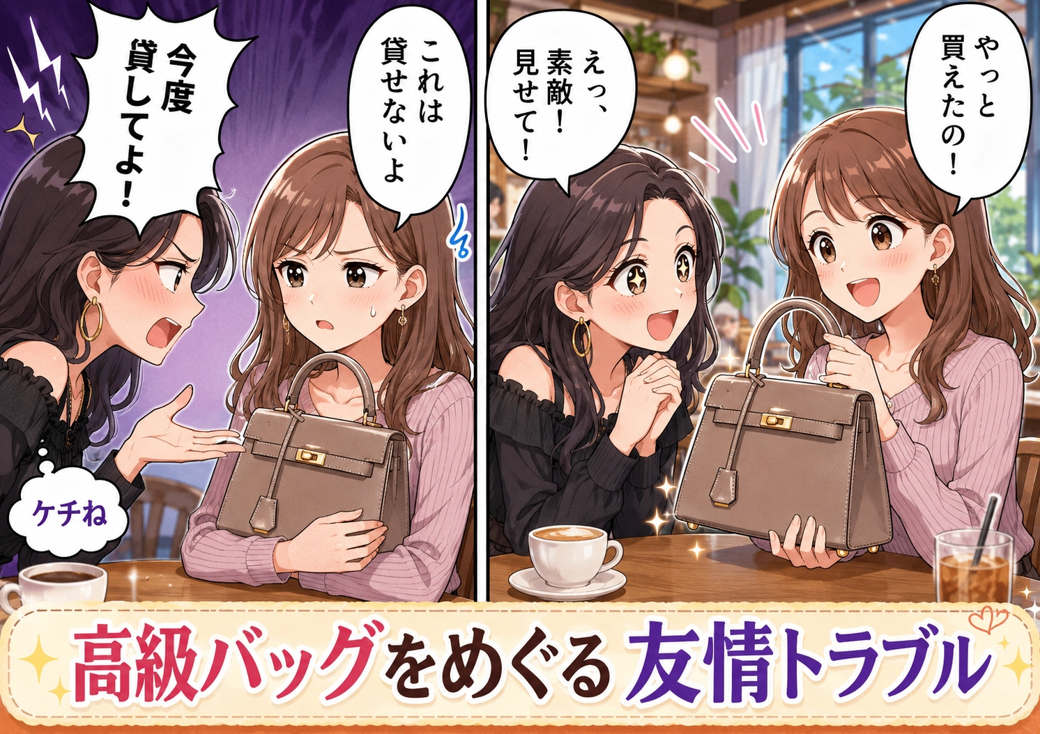 「これ、貸してよ!」憧れの高級ブランドバッグを買ったら友人から図々しいお願い・・・断ったらSNSでデマを投稿され、どうすることもできない状況にのメイン画像