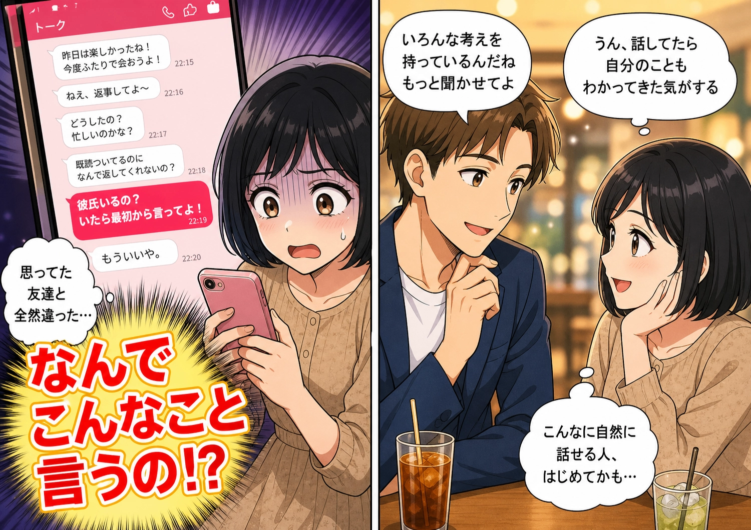 後編／初めての合コンで気づいた友人の本性と新たな出会いのメイン画像