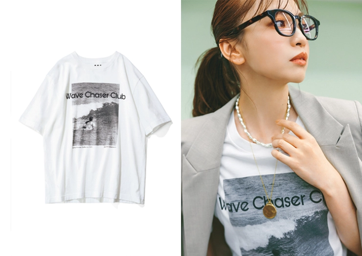 andGIRL春号 着回しスペシャル 登場回数3位 プリントTシャツ