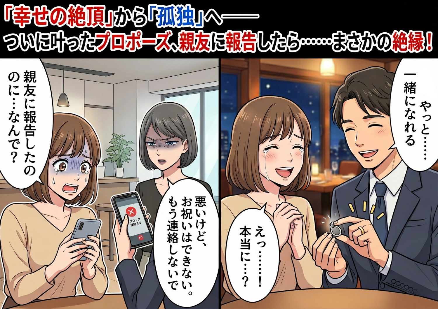 「やっと略奪成功♡」5年待った不倫愛の末に掴んだプロポーズ。しかし親友の絶縁宣言と、幸せの絶頂で暴かれた、彼の衝撃の裏の顔のメイン画像