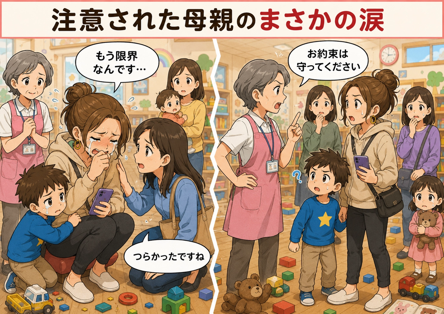 後編／「子供が元気なのは当たり前でしょ！」児童館で大暴れする男児を放置する迷惑な母親。見かねた職員が声をかけると、まさかの展開に！のメイン画像