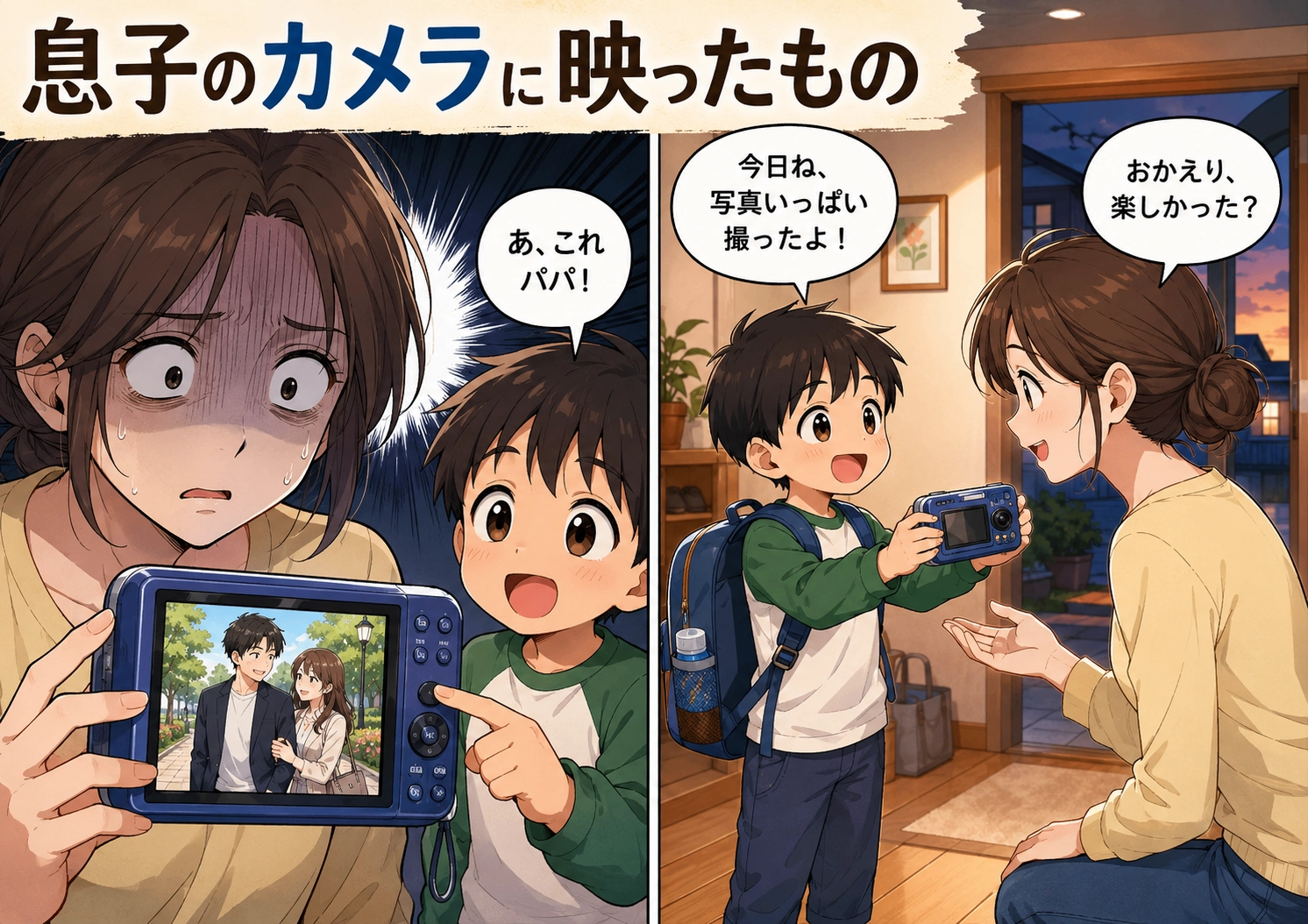 「パパが新しいママを連れていた」息子の無邪気な一言に決定的証拠を掴んだ私→証拠確保の真相とは!?のメイン画像