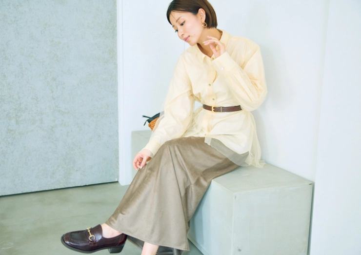 抜けない暑さを逆手にとってシアーなMIX感で感度高めに