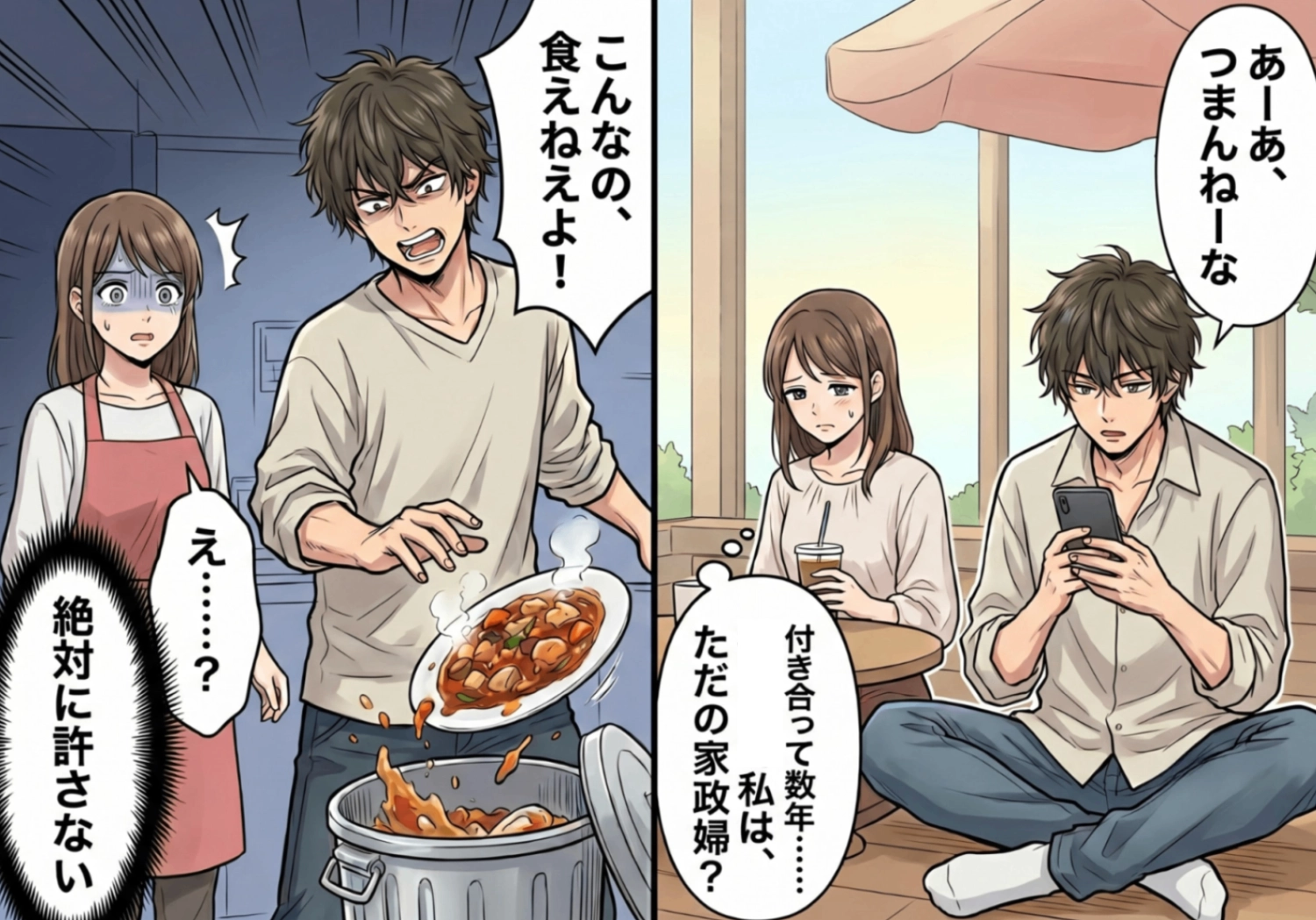 私の手料理をゴミ箱へポイッ！？家政婦扱い＆モラハラ全開の最低彼氏に下した、スカッとする衝撃の天罰とは・・・のメイン画像