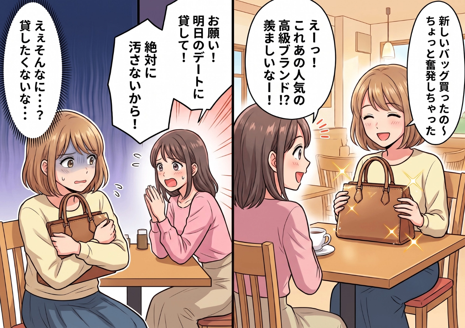 「明日のデートで使いたい！」憧れの高級バッグを友人に貸したらとんでもない状態で返却・・・！？衝撃の事実が発覚するエピソードのメイン画像