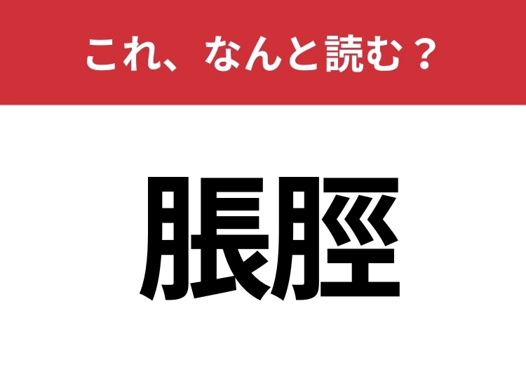 【脹脛】はなんと読む？体の一部を表す言葉！のメイン画像